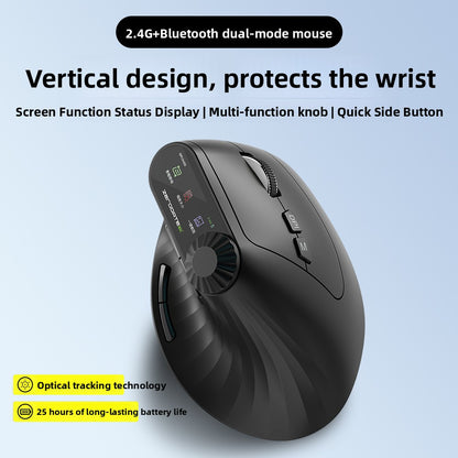 Ratón Ergonómico Inalámbrico Bluetooth — Diseño Vertical Antifatiga